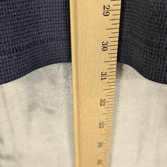 Old Navy Shirt XXL Navy Long Sleeve Thermal Waffle Knit Tribeca NYC 93 Graphic - Picture 5 of 10